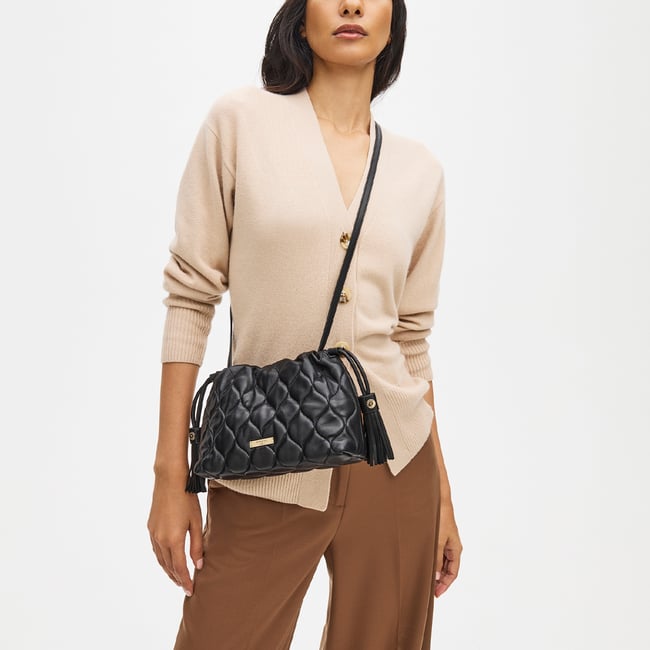 Amelia Black Quilted Nappa
