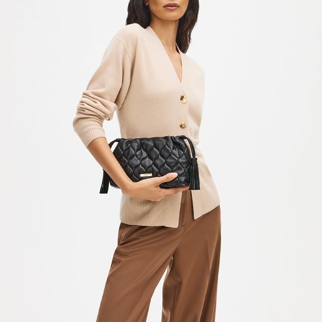 Amelia Black Quilted Nappa