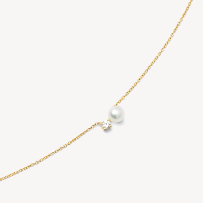 Toi Et Moi Necklace Natural Pearl