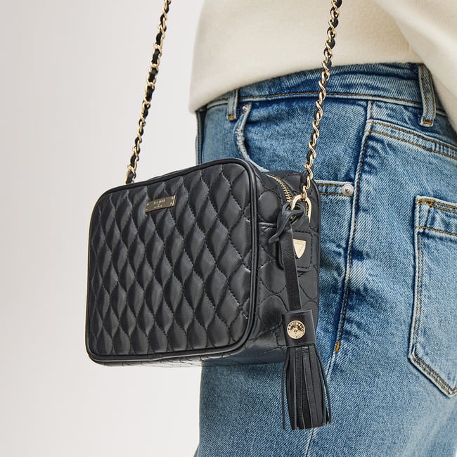 Alice Black Quilted Nappa