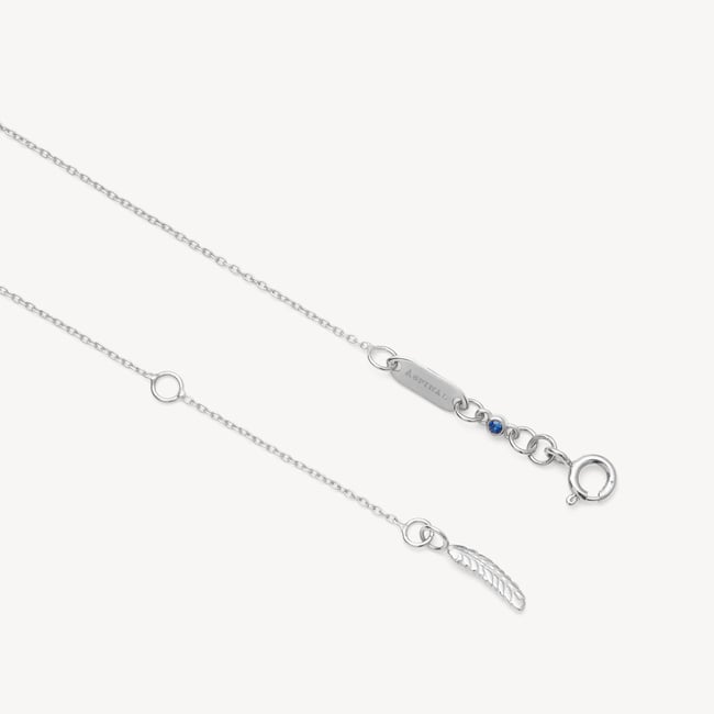 Floral Necklace Freshwater Pearl, 0.02ct Diamond