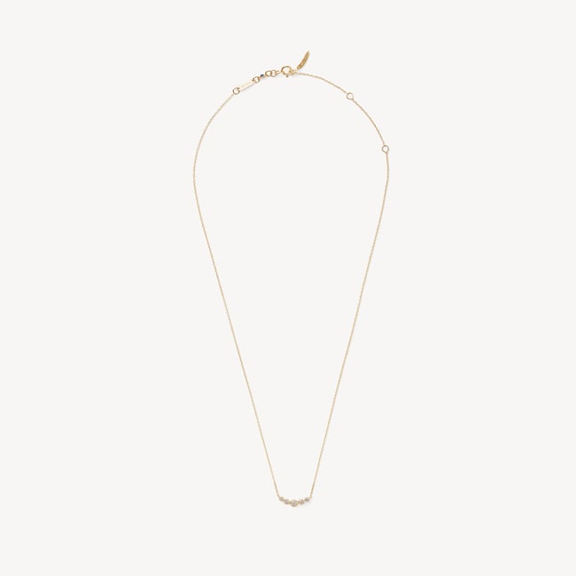 Graduating Diamond Necklace 0.145ct Diamond