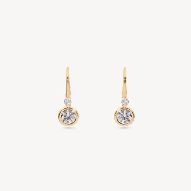 Diamond Earrings 0.03ct Diamond