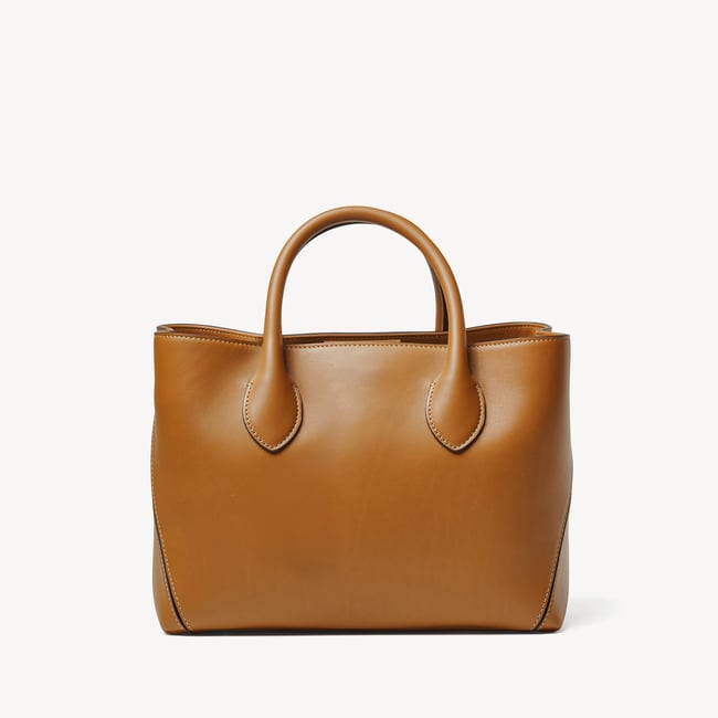 Midi London Tote Smooth Tan