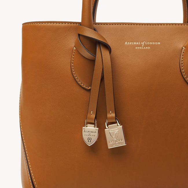 Midi London Tote Smooth Tan