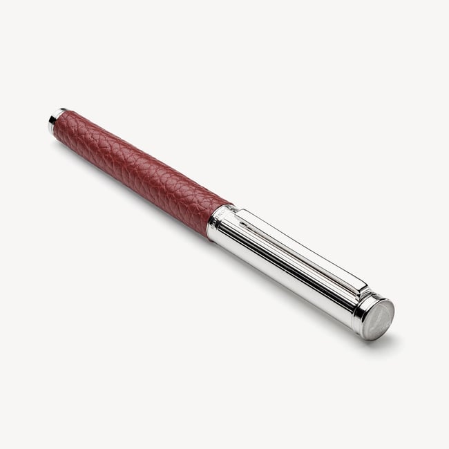 A5 Refillable Journal & Pen Set Merlot Pebble
