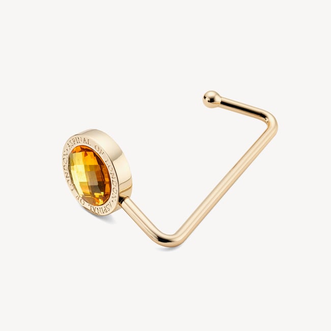 Aspinal Handbag Hook Gold Crystal