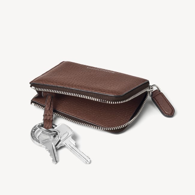 Men’s Key Holder Wallet Tobacco Pebble