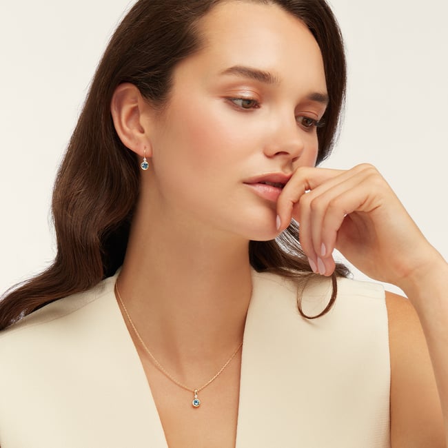Diamond Pendant Necklace 0.015ct Diamond