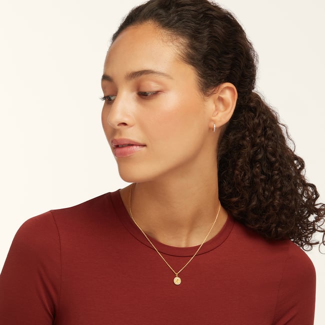 Leo Zodiac Pendant Necklace Leo in 18ct Gold Vermeil