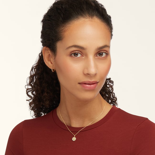 Libra Zodiac Pendant Necklace Libra in 18ct Gold Vermeil