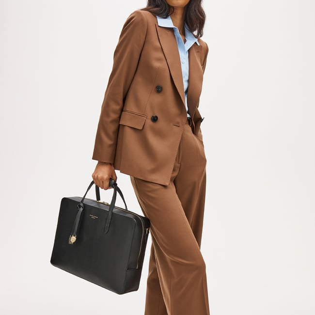 The Brook Street Black Soft Saffiano