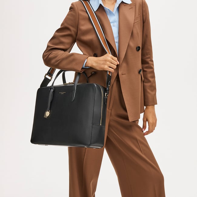 The Brook Street Black Soft Saffiano