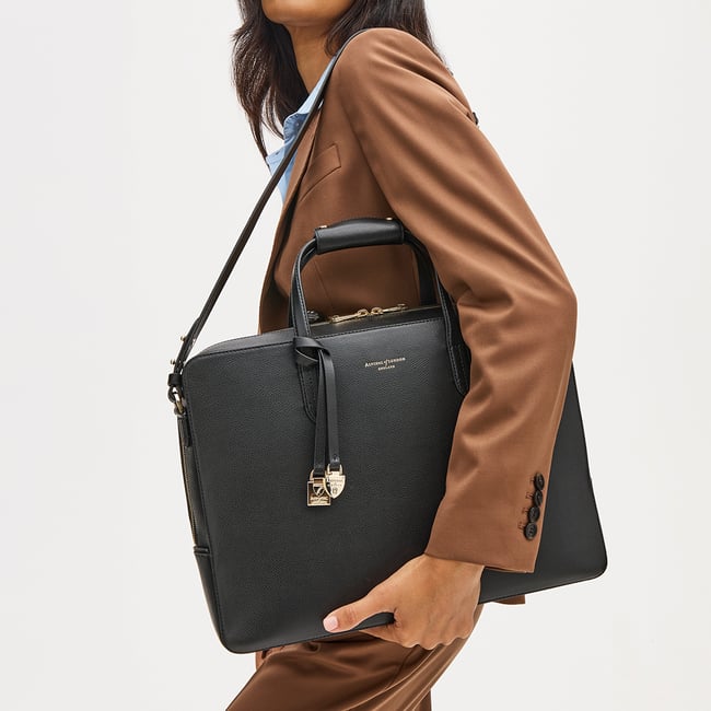 The Brook Street Black Soft Saffiano