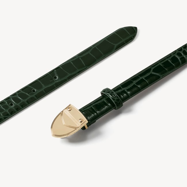 Mayfair Women's Waist Belt Evergreen Patent Croc