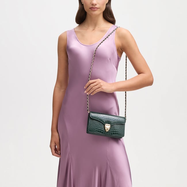 Mayfair®Clutch Evergreen Patent Croc