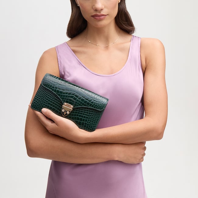 Mayfair®Clutch Evergreen Patent Croc