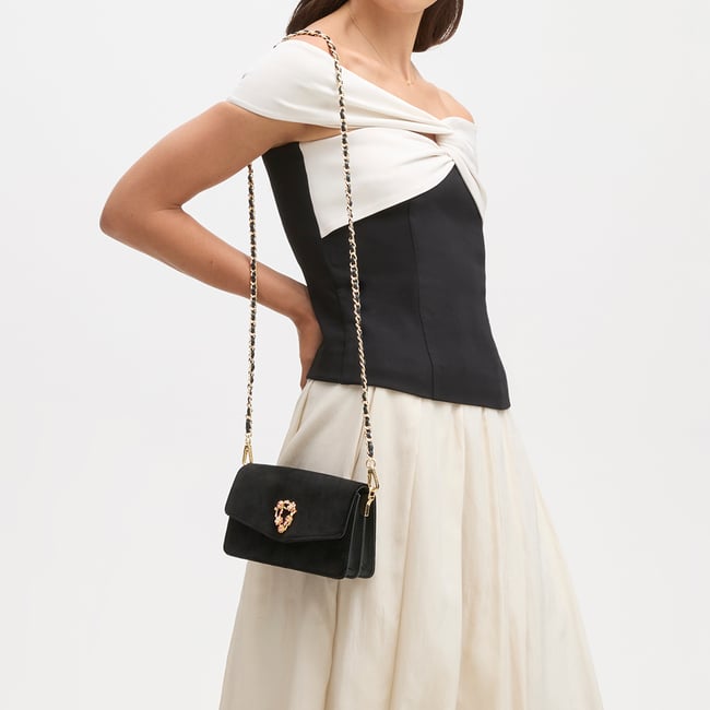Eliza Clutch Black Velvet