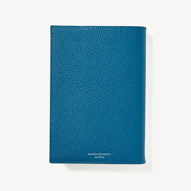 A5 Refillable Luxury Journal Topaz Pebble with Soft Suede Lining