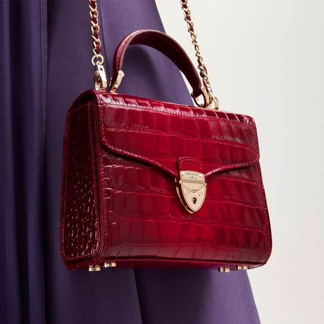 Midi Mayfair® Deep Shine Cherry Ombre Croc