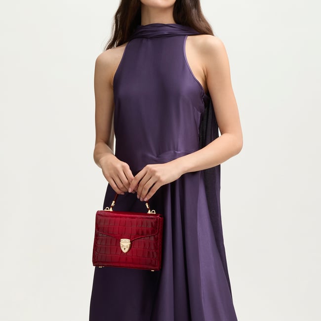 Midi Mayfair® Deep Shine Cherry Ombre Croc