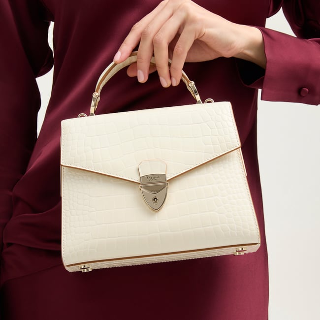 Midi Mayfair® 2 Ivory Patent Croc