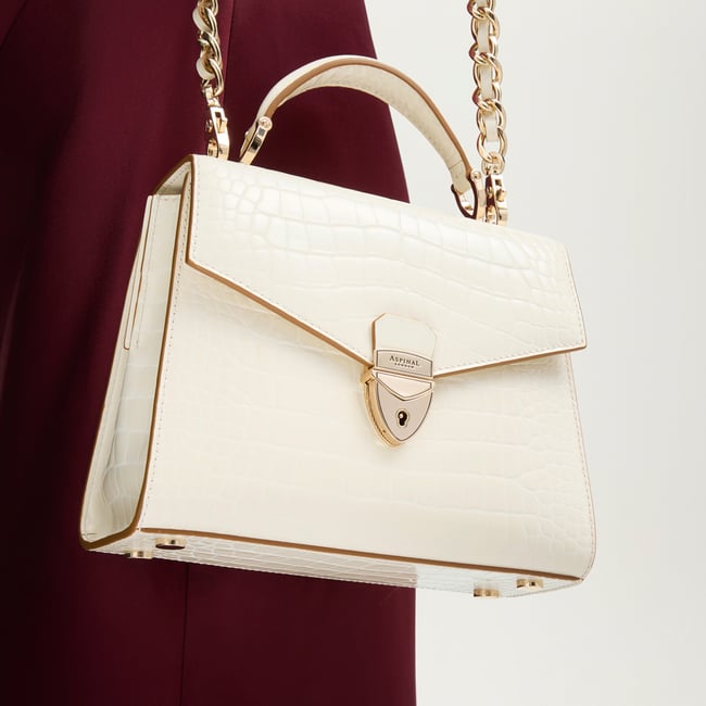 Midi Mayfair® 2 Ivory Patent Croc