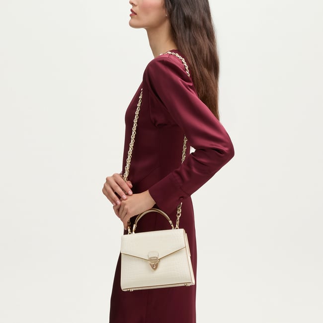 Midi Mayfair® 2 Ivory Patent Croc