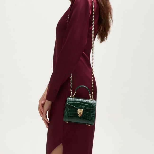 Mini Mayfair® Evergreen Patent Croc