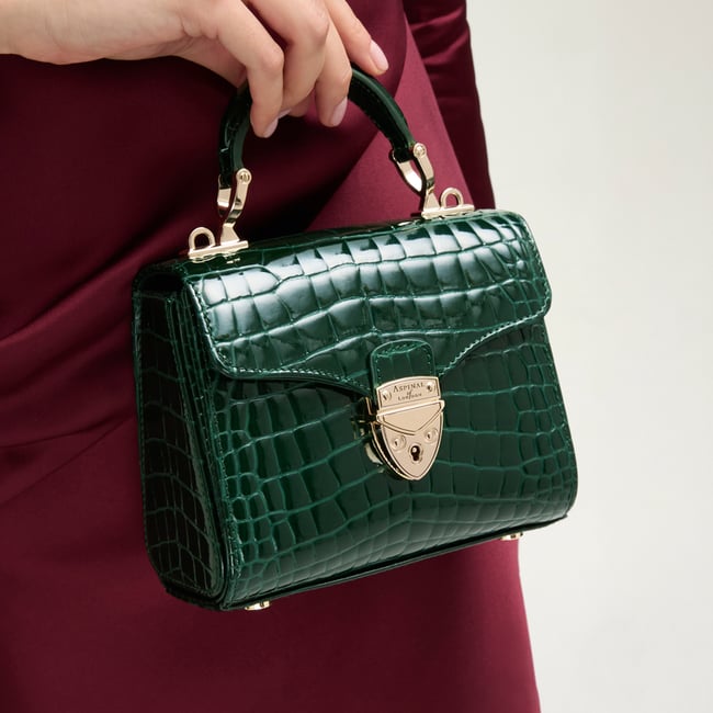 Mini Mayfair® Evergreen Patent Croc