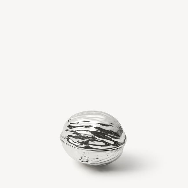 Walnut Sterling Silver Trinket Box Solid Sterling Silver 925