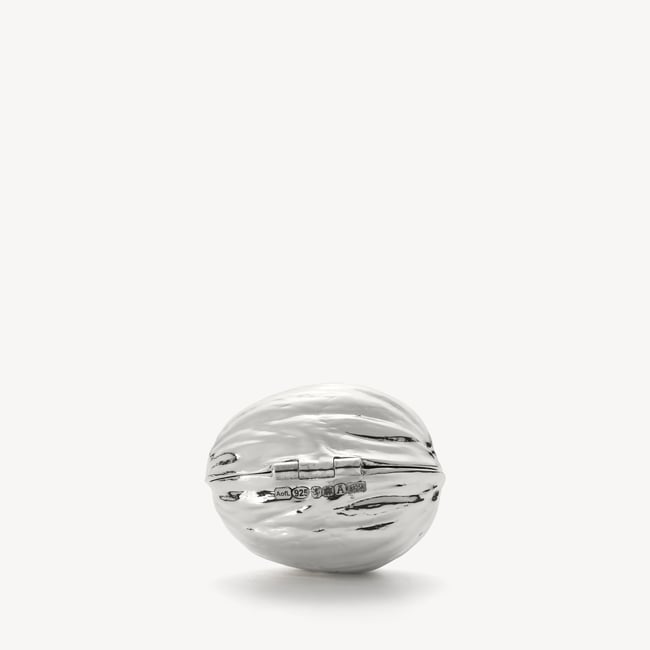 Walnut Sterling Silver Trinket Box Solid Sterling Silver 925
