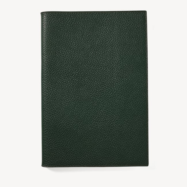 A4 Refillable Luxury Journal Alpine Pebble with Soft Suede Lining