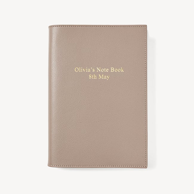 A5 Refillable Luxury Journal Moleskin Soft Saffiano with Soft Suede Lining