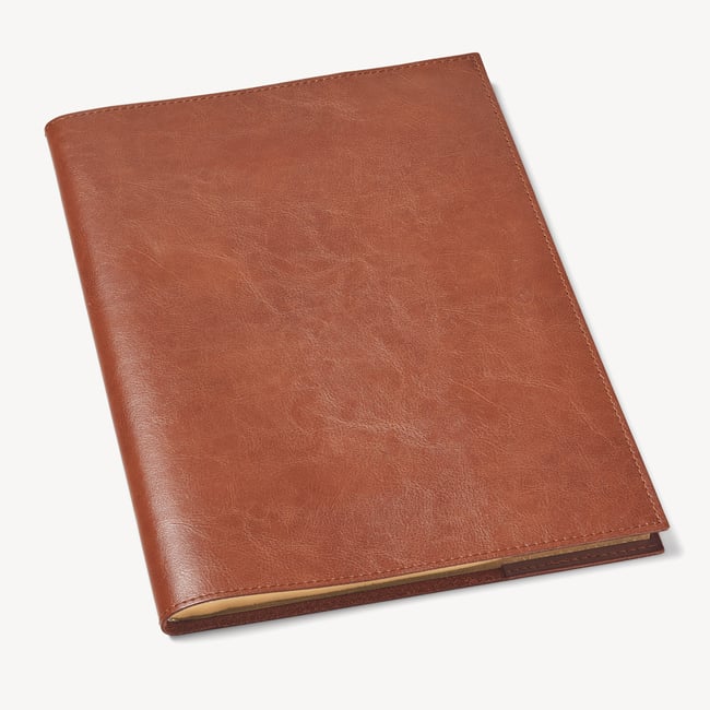 A4 Refillable Journal Smooth Antique Brown