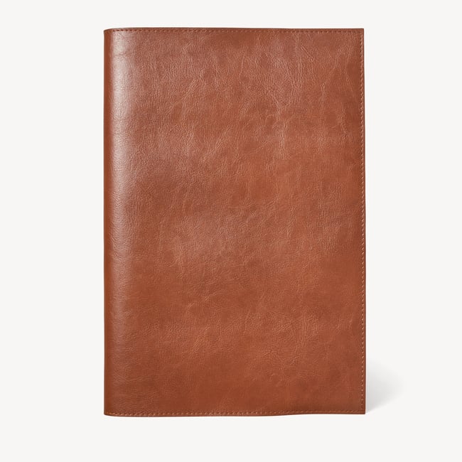 A4 Refillable Journal Smooth Antique Brown