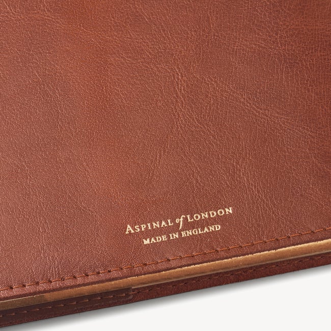 A4 Refillable Journal Smooth Antique Brown