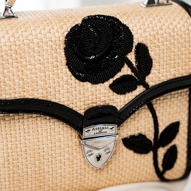 Midi Mayfair® Black Rose Hand Embroidery