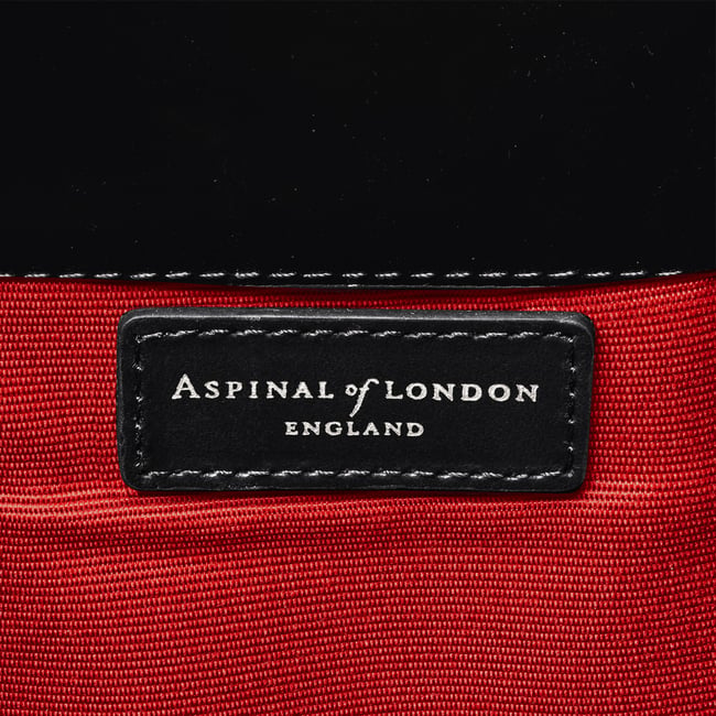 Midi Mayfair® Natural Raffia with Black Patent Trim