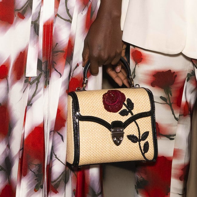 Midi Mayfair® Red Rose Hand Embroidery