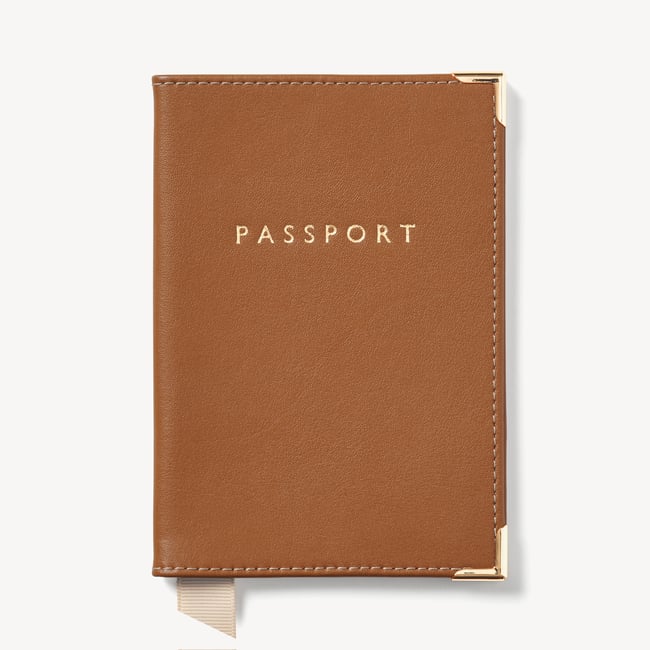 Passport Cover Smooth Tan