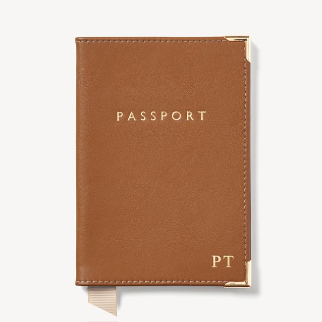 Passport Cover Smooth Tan
