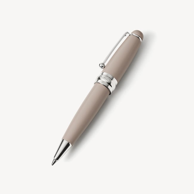 Baby Ballpoint Enamel Pen Moleskin & Silver Plated