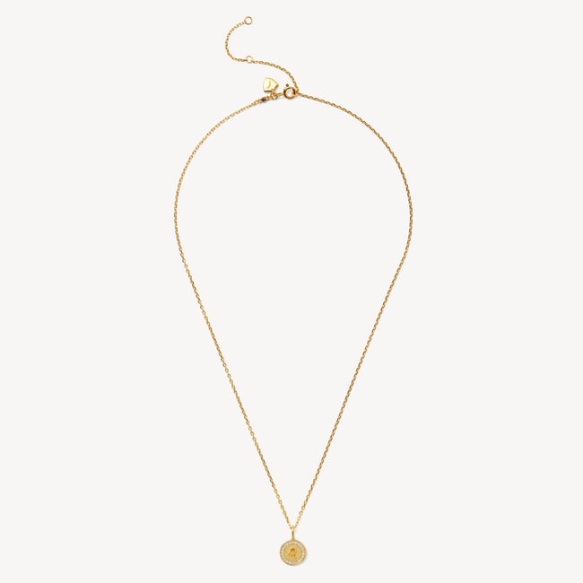 Leo Zodiac Pendant Necklace Leo in 18ct Gold Vermeil