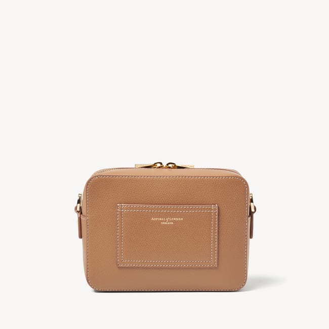 Camera Crossbody Caramel Soft Saffiano