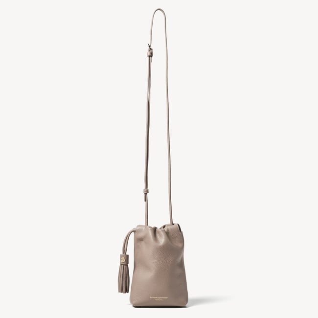 Soho Crossbody Pouch Moleskin Milled Pebble