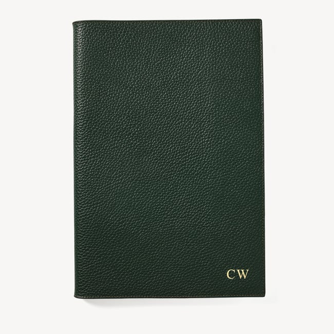 A4 Refillable Luxury Journal Alpine Pebble with Soft Suede Lining