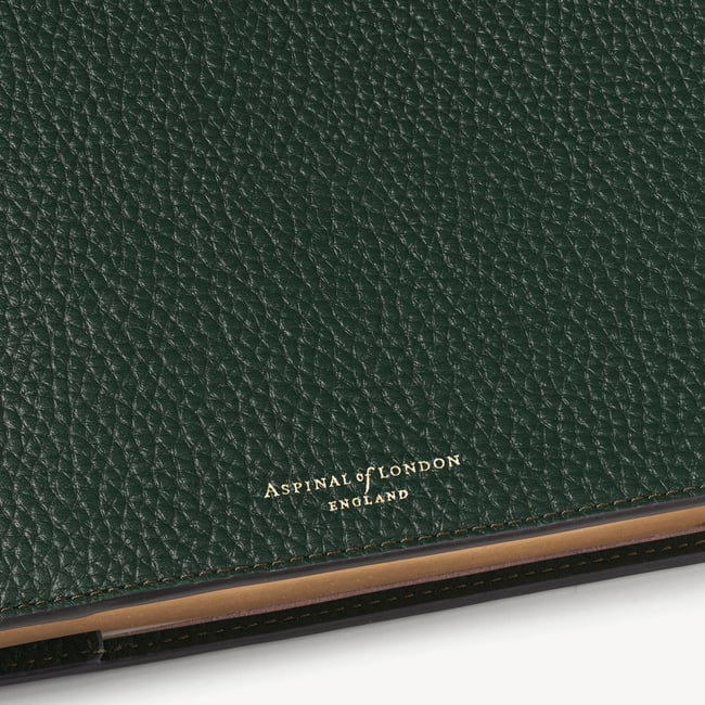 A4 Refillable Luxury Journal Alpine Pebble with Soft Suede Lining