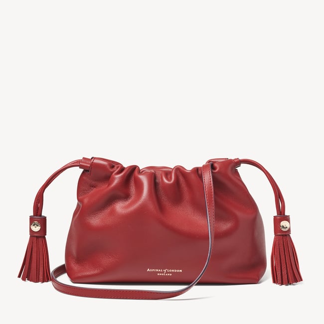 Soho Large Crossbody Pouch Ruby Red Nappa