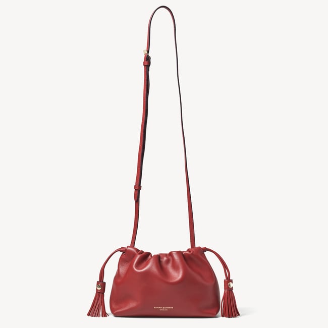 Soho Large Crossbody Pouch Ruby Red Nappa